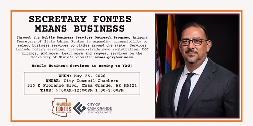 Mobile Business Services Outreach Event - CASA GRANDE