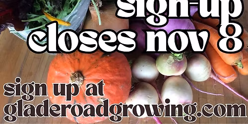 2025 Winter Veggie Share sign-up closes