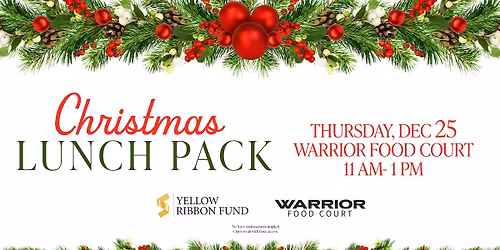 Christmas Lunch Pack at the Warrior Food Court 
