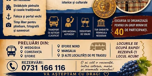 NESSEBAR 12 SEPTEMBRIE PE URMELE TRACILOR