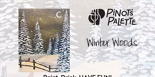 Winter Woods Paint and Sip Workshop