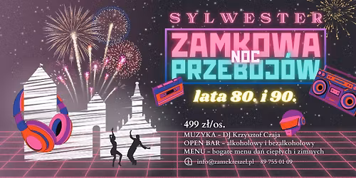 Sylwester w Zamku Reszel \/\/ Zamkowa Noc Przeboj\u00f3w! \u25cf Lata 80. i 90.
