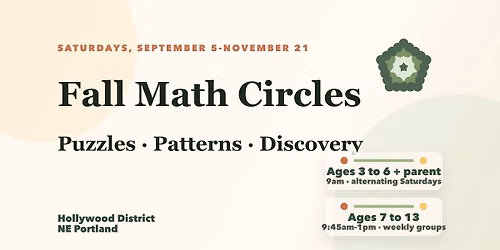 Fall Math Circles at The Number Garden