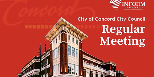 City of Concord City Council Regular Meeting