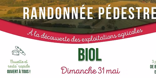 Randonn\u00e9e p\u00e9destre "\u00e0 la d\u00e9couverte des exploitations agricoles""