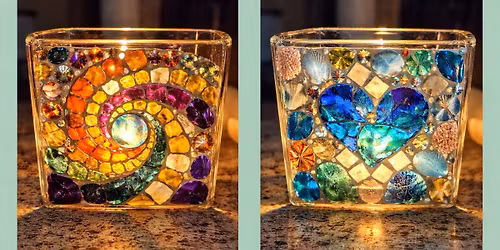 Mosaic Glass Candle Holder Workshop