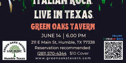 ESPRESSO ROCK at GREEN OAKS TAVERN