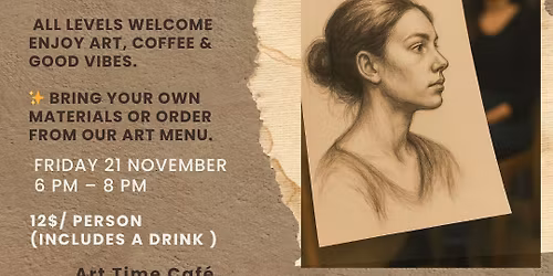 Friday Night Portrait Live Drawing