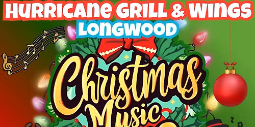 Christmas Hits Music Bingo @ Hurricane Grill & Wings Longwood