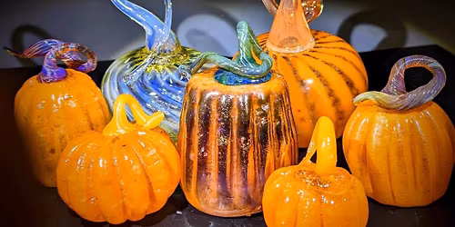 Blown Glass Pumpkins from the Furnace