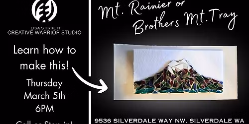 Mosaic Mt Rainier or Brothers Mt. Tray Class