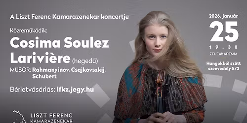 Zeneakad\u00e9mia-b\u00e9rlet 2025\/26 | Cosima Soulez-Lariviere