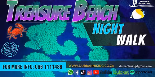 Treasure Beach Night Walk — Durban North, South Africa