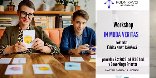 ZMENA TERM\u00cdNU!!! Workshop in moda veritas