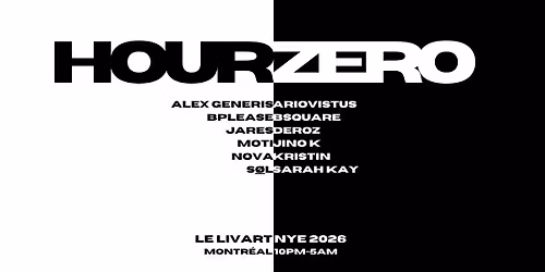 HOURZERO NYE 2026 [Berlin Records x Dome Of Faith]