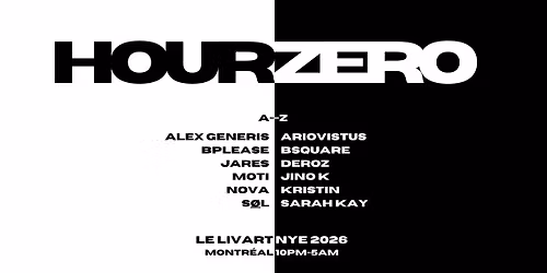 HOURZERO NYE 2026 [Berlin Records x Dome Of Faith]