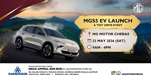 Mega Appeal MG Motor MGS5 EV Event Test Drive Showroom Event