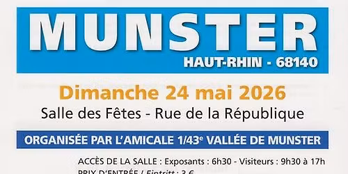 Bourse d'Echange de mod\u00e8les r\u00e9duits \u00e0 Munster 68140