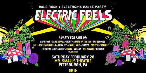 Electric Feels: Indie Rock + Electronic Dance Party