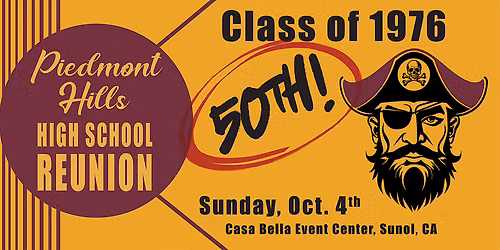 PHHS Reunion - Class of 1976 and All Former Alumni