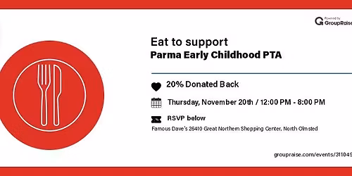 PECPTA Famous Dave's Dine to Donate