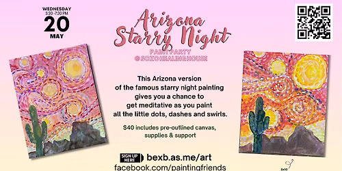Arizona Starry Night Paint Party