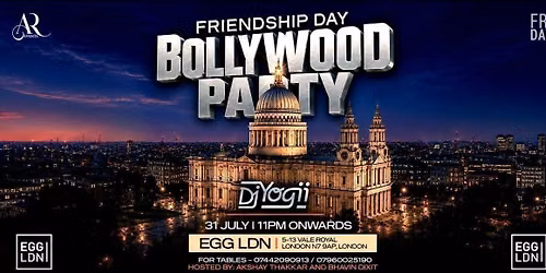 \ud83c\uddee\ud83c\uddf3 Ft. DJ YOGII \ud83c\uddee\ud83c\uddf3 \u2013 Friendship Day Bollywood Celebration