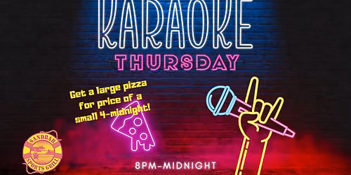Karaoke - Pizza Special Thursday at Sandbar