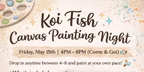Koi Fish Paint Night 