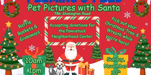 Pet Pictures with Santa in Stonington!!