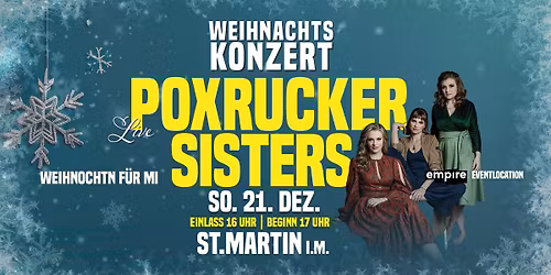 POXRUCKERSISTER - Weihnochtn f\u00fcr mi - SO 21. DEZ 