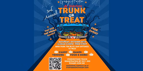 \ud83c\udf83 IT\u2019S BACK! 3rd Annual Gaby Holden State Farm Trunk-or-Treat! \ud83d\udc7b\ud83c\udf6c