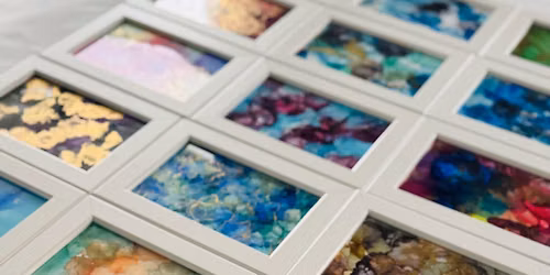 ALCOHOL INK FEST\u00c9S WORKSHOP BUDAPEST