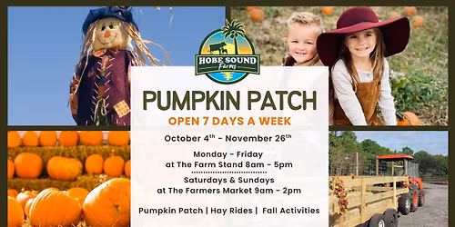 6th Annual Hobe Sound Farms Pumpkin Patch