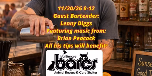 November Guest Bartender Ft Lenny