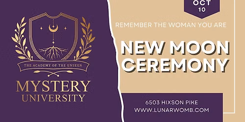 Mystery University: New Moon Ceremony