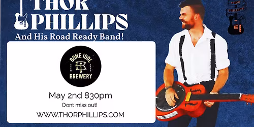 Thor Phillips and The Road Ready New Album Launch Toowomba Bone Idol Brewery