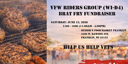 VFWRG WI-D4 BRAT FRY FUNDRAISER