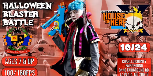 Southern Maryland House of Nerf 2026 Halloween Blaster Battle!