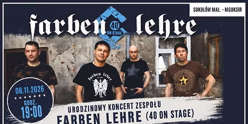 40-lecie FARBEN LEHRE + SIMPLICITY + SYMPTONE \/\/ SOKO\u0141\u00d3W MA\u0141OPOLSKI - MGOKSiR