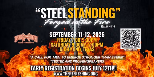 Iron Sharpening Iron Men\u2019s Conference 2026: \u201cSteel Standing - Forged in the