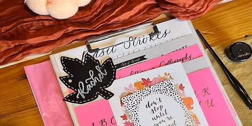 Modern Calligraphy & Gift Tag Lettering for Beginners at Chankaska Creek Ranch, Winery & Distillery
