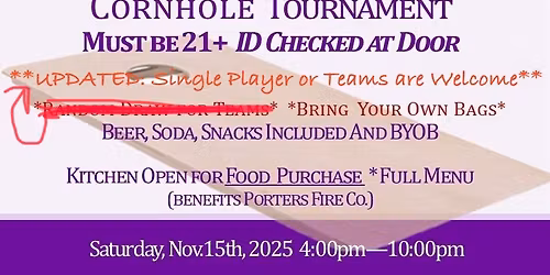 1st Annual Heidelberg Park Charity Corn Hole Tournament