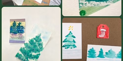 Watercolor Holiday Cards & Tags Workshop
