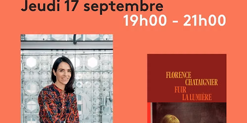 Rencontre et d\u00e9dicace avec Florence Chataigner