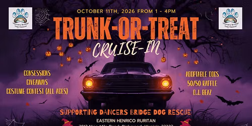 Cruise In\/Trunk or Treat to Benefit Dancers Bridge Dog Rescue 