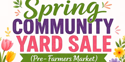 Spring Community Yard Sale 
