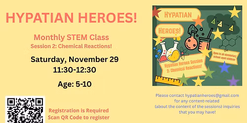 Hypatian Heroes: Chemical Reactions