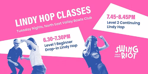 Lindy Hop Dance Classes! L1 Lindy Hop Beginners Drop-in & L2 Continuing