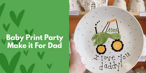 Baby Prints on Pottery: Father's Day!